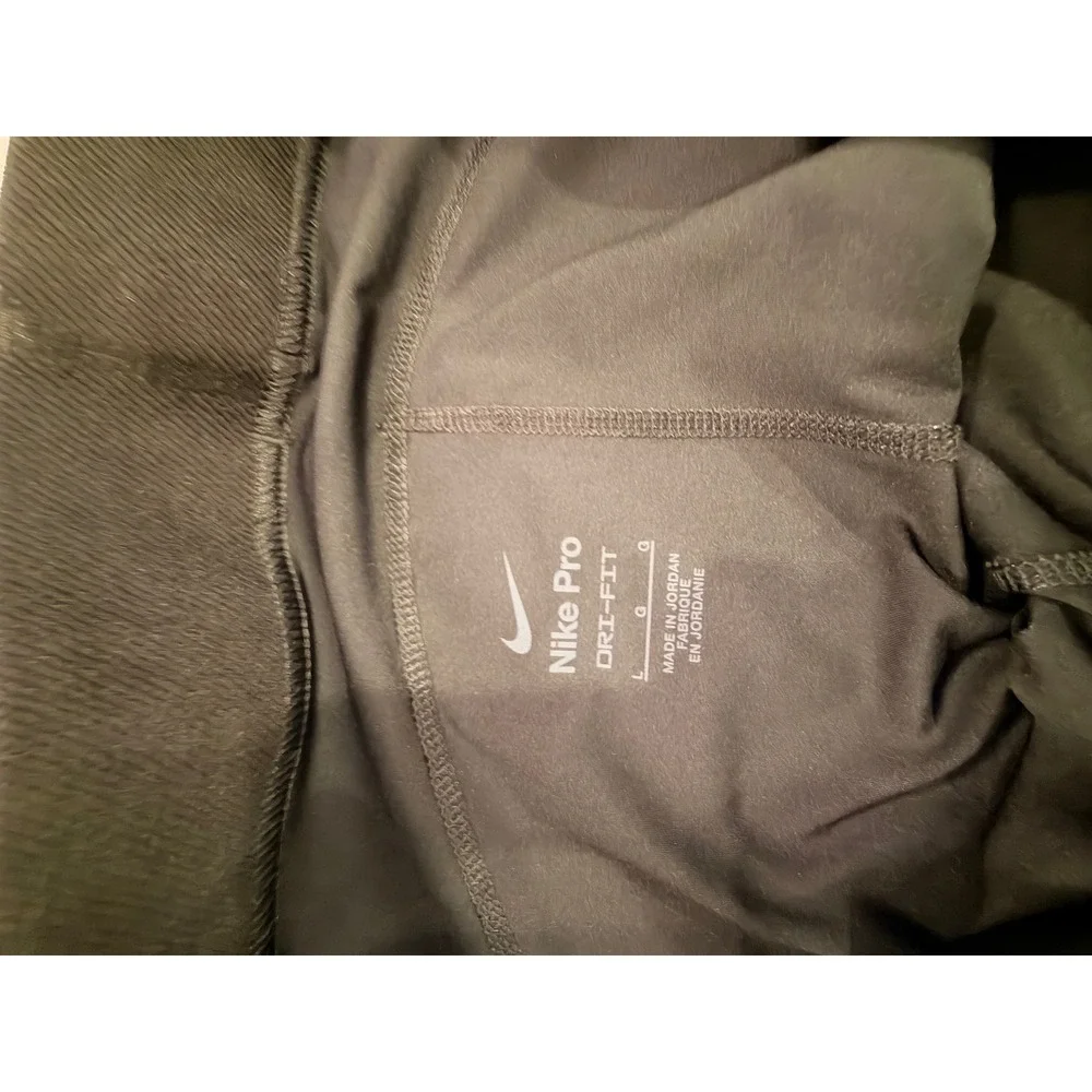 Nike Pro Dri-FIT Womens Black Compression Athletic Training Shorts Size L 1263